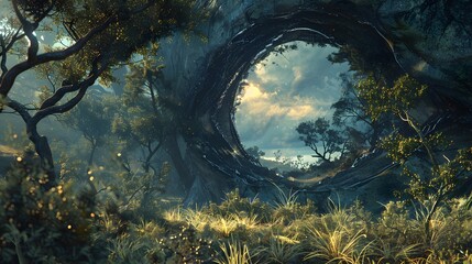 Canvas Print - Forest Portal to the Sky.