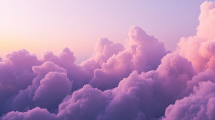 Sticker - Dreamlike abstract clouds in lavender gradient create serene ethereal atmosphere