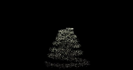 Wall Mural - christmas, glitter and tree for holiday, swirl and light for celebration, color and animation of car