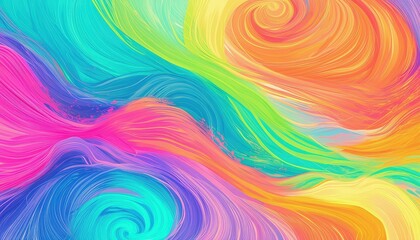 Wall Mural - abstract colorful background with waves