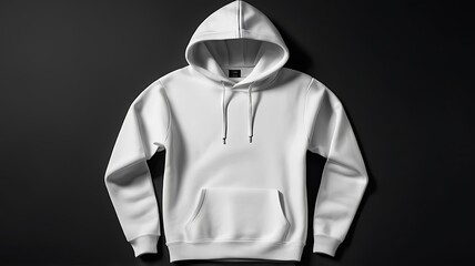 Wall Mural - white blank hoodie mockup, hoodie mockup, Blank sweater, AI Generative