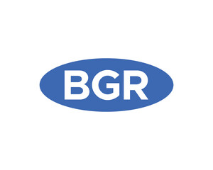 BGR logo design vector template BGR