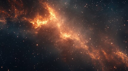 Wall Mural - Nebula of stars dust and gas within a distant galaxy