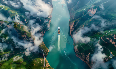 Wall Mural - lake in the mountains