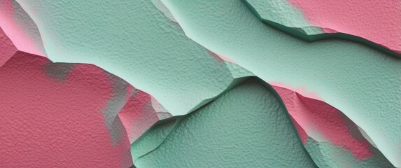 Wall Mural - Abstract Textured Background with Pink and Green Color Gradient