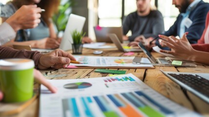 Canvas Print - The Business Team Meeting