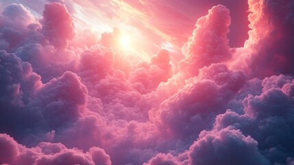 Canvas Print - Pink Clouds in the Sky