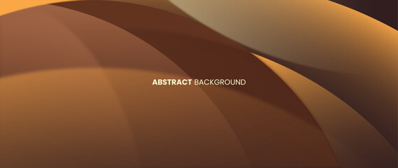 Wall Mural - Modern geometry vector with brown background and curved pattern. Perfect design for banner templates, wallpapers, brochures, web banners.	