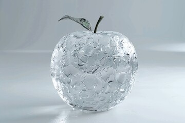 Wall Mural - ai generative apple made of ice