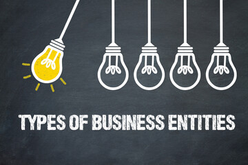 Canvas Print - Types of Business Entities	