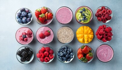 Wall Mural - berrylicious smooths and smoothie bowls