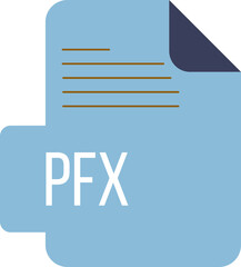 PFX ip icon black & grey fill with symbol