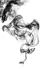 Aufkleber - Dripping liquid smoke on a transparent background, abstract future 3D texture