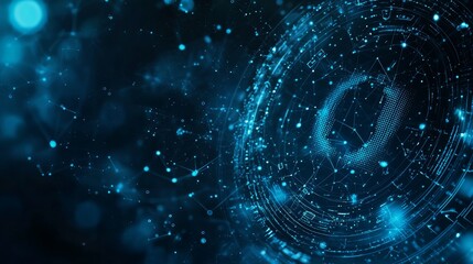 Detailed abstract background of future technology concept. Circle,globe. Stock photo