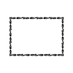 Wall Mural - Natural and classic vector frame material