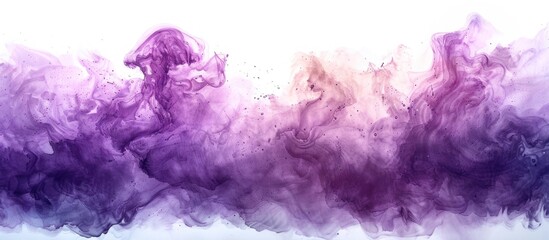 Poster - Abstract Purple Watercolor Painting