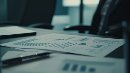 Poster - In meeting with office experts and business people, employees review finances and trade with stock in discussion with accounting brokers and employees.