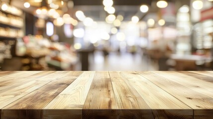 Fototapete - Creating a blank wood table mockup using a dark brown, empty wooden table with a transparent background