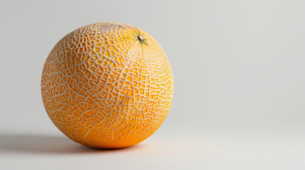 Wall Mural - A whole melon isolated on a white background