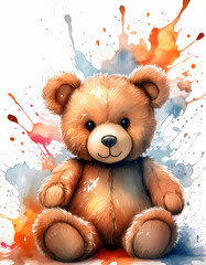 Wall Mural - Vivid Teddy bear