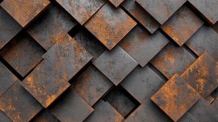 High-resolution metal texture with rust for 3D modeling and rendering