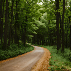 road in the forest