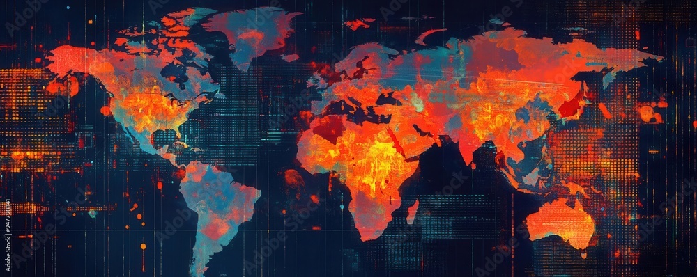 Detailed heat map analysis of social media usage trends in a global ...