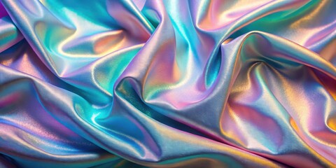 Iridescent fabric wallpaper with a gradient design , gradient, iridescent, fabric, wallpaper, home decor