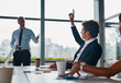 © StarDweller/peopleimages.com - Businessman, meeting and presentation with question for idea, proposal or answer in conference at office. Business people, speaker and interaction with hand raised for corporate improvement or plan