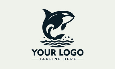 Sticker - Orca Killer Whale Vector Logo tribal tattoo sketch. vector of an underwater predator