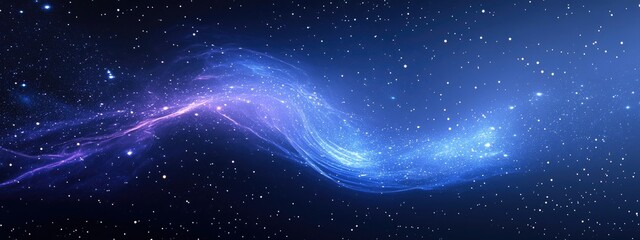 Aufkleber - Beauty space stars trail backgrounds in a 3D cartoon rendering