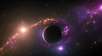 space universe scenery background, 4k video, generated ai