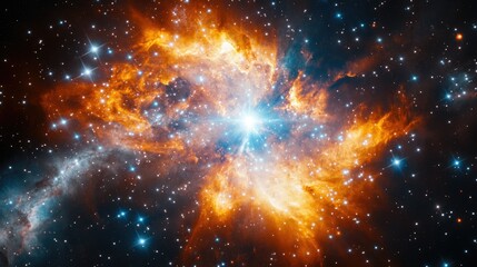 Wall Mural - cosmic galaxy with stars and nebulae