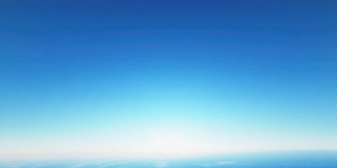 Wall Mural - a bright, clear blue sky with no clouds, creating a smooth, open atmosphere.