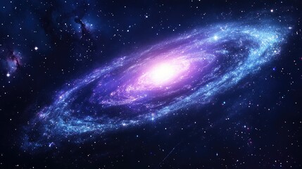 Wall Mural - cosmic galaxy with stars and nebulae