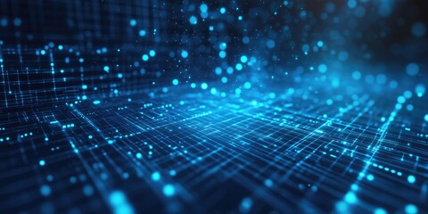 blue abstract neutral glowing big data storage backround for digital technology and medical science 