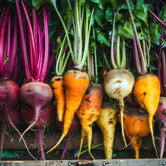 Wall Mural - Freshly Harvested Root Vegetables