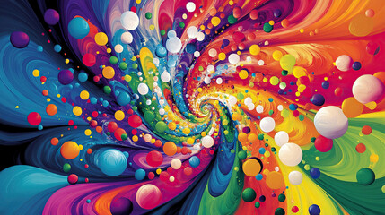 Wall Mural - Abstract colorful background