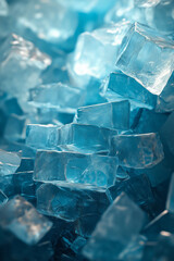 Aufkleber - Fragmented victory steps scattered across a pastel blue surface,