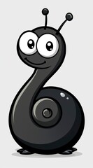 Sticker - Cute Cartoon Snail with Big Eyes