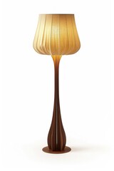 Sticker - Elegant wooden floor lamp design