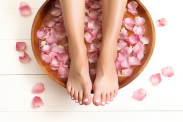 Poster - Body care petal flower relaxation.