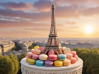 eiffel tower & macaron