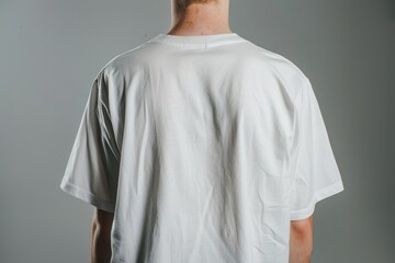 Sticker - Back view plain white shirt