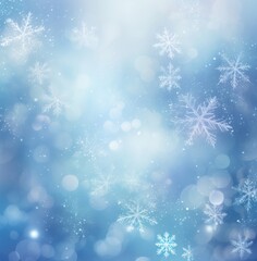 Sticker - Winter snowflakes abstract background