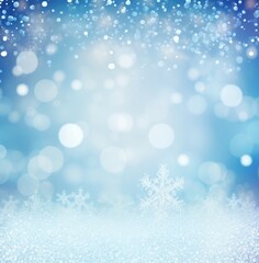 Sticker - Winter wonderland snowflake background