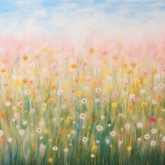 Wall Mural - illustration of meadow.