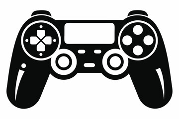 Wall Mural - Joystick silhouette vector icon, Game controller art illustration