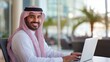 © Amir - Arab businessman using a laptop