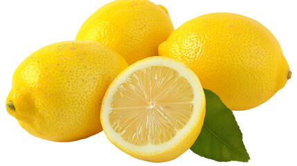 Lemon Fruit isolated on transparent background, PNG